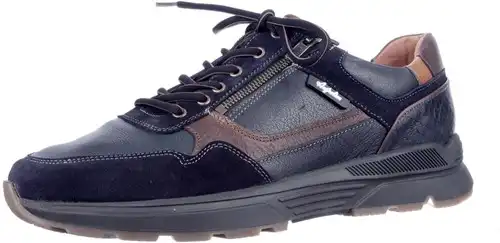 Australian blauw/cognac combi 15.1646.03 H - maat 47 veterschoen blauw/cognac combi - maat 47 Calandschoen
