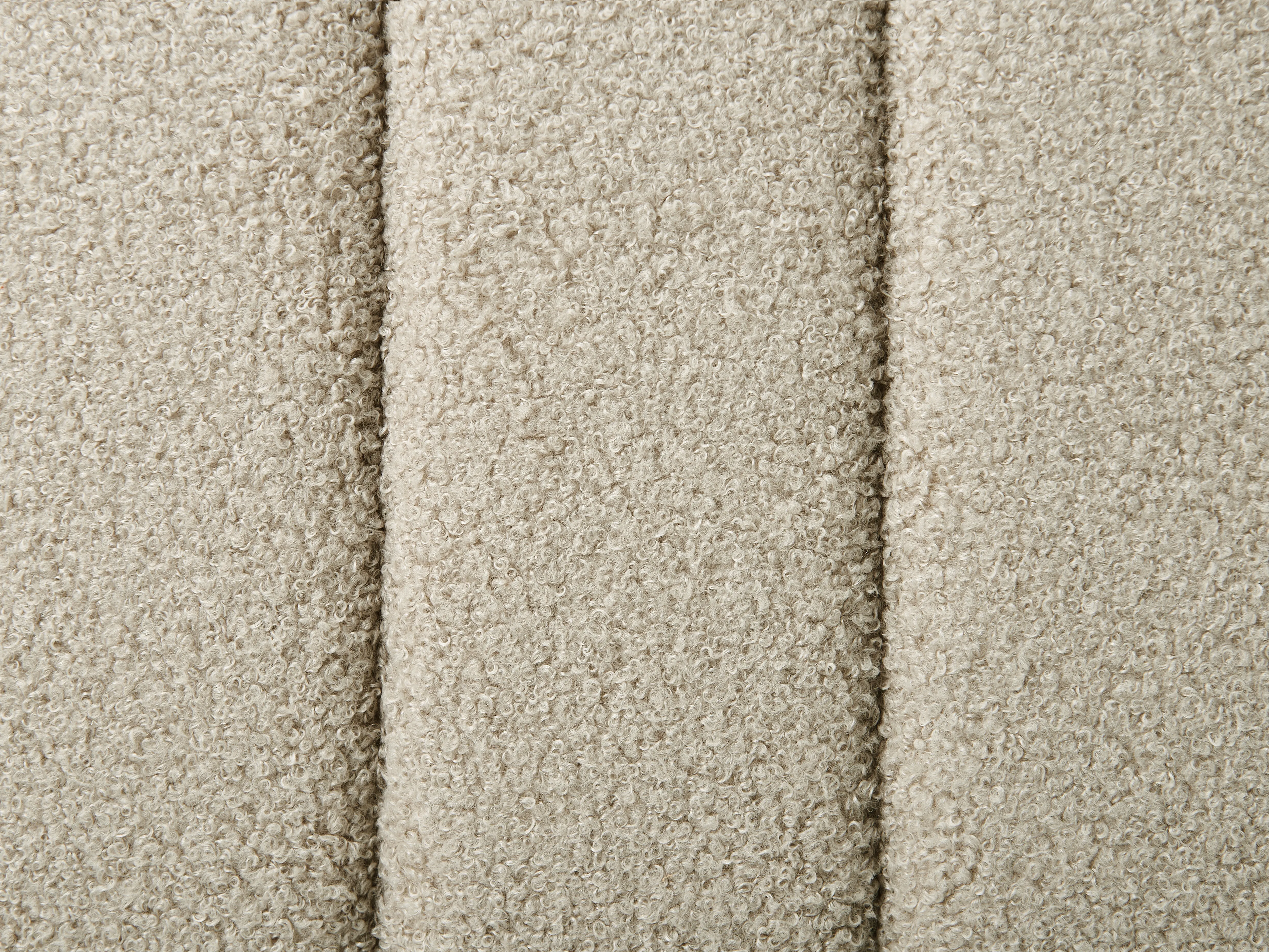 Bed Bouclé LUNAN 180 x 200 cm Beige