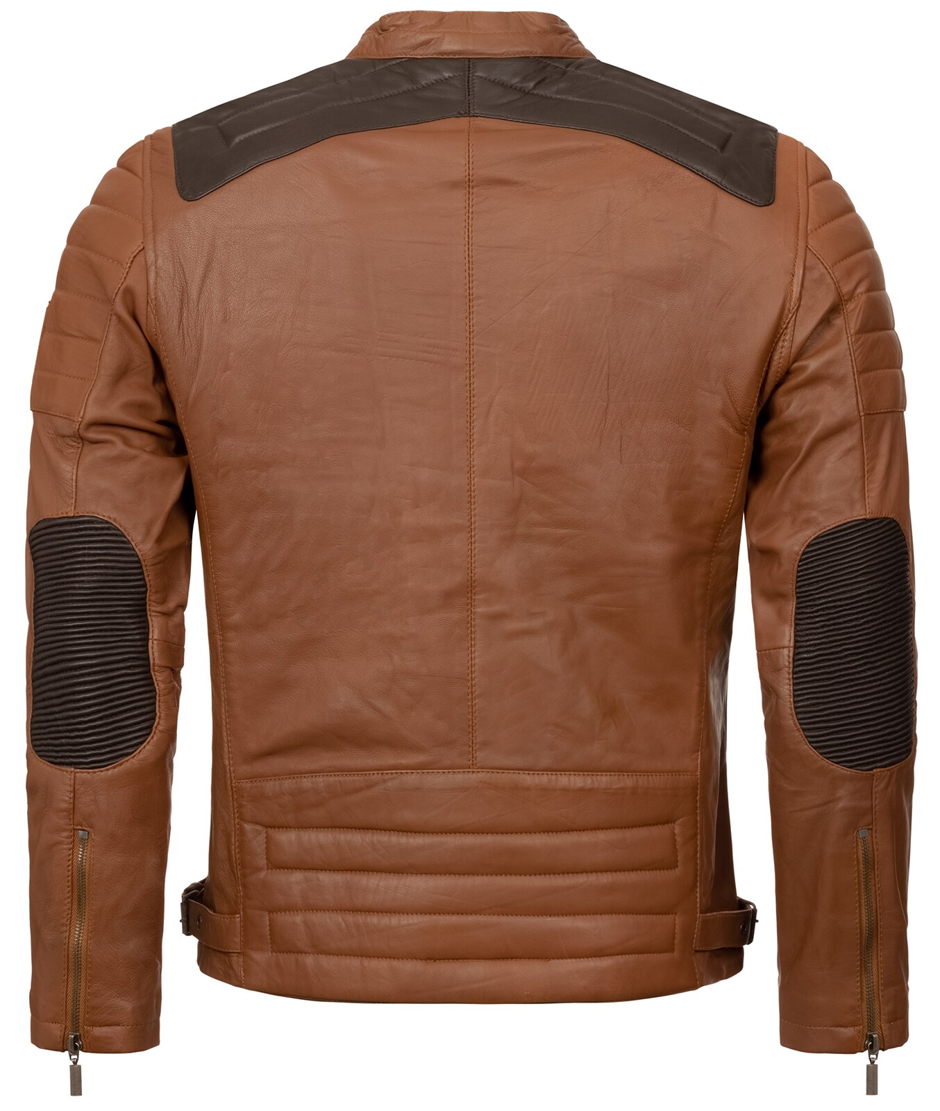 Rock Creek Lederjacke Biker-Style Regular Fit