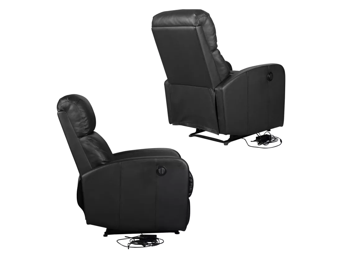 Fauteuil électrique inclinable RELAX noir - HAPPY GARDEN