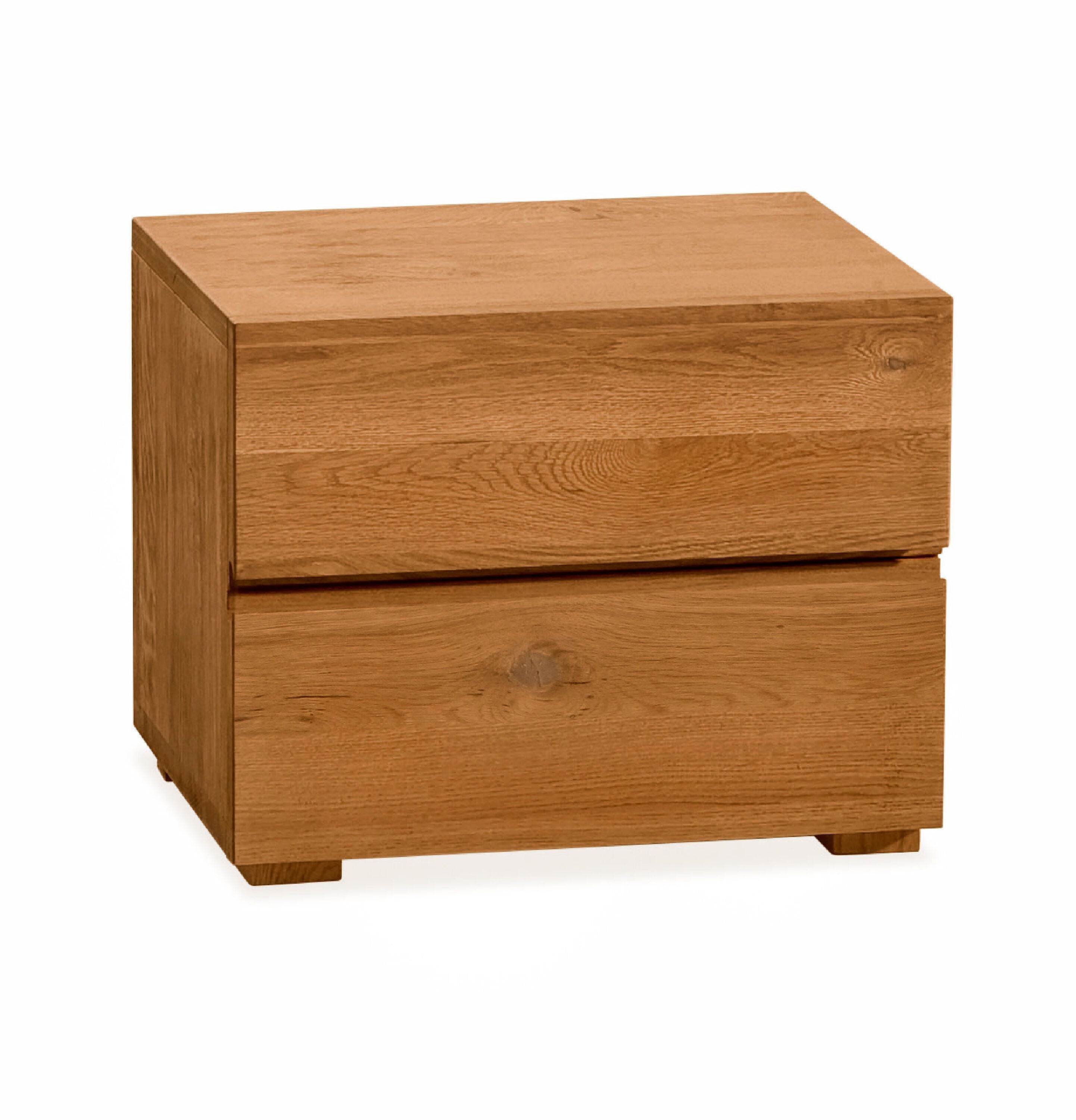 HASENA MENZA Nachttisch - Wildeiche natur / B: 48.0 cm x T: 40.0 cm x H: 38.0 cm
