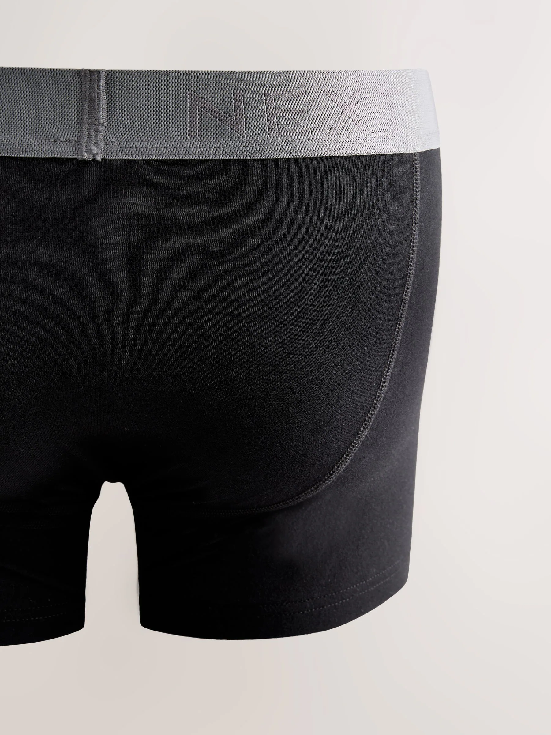 Zwarte neutrale taillebanden - 8 Boxershorts zonder plooi