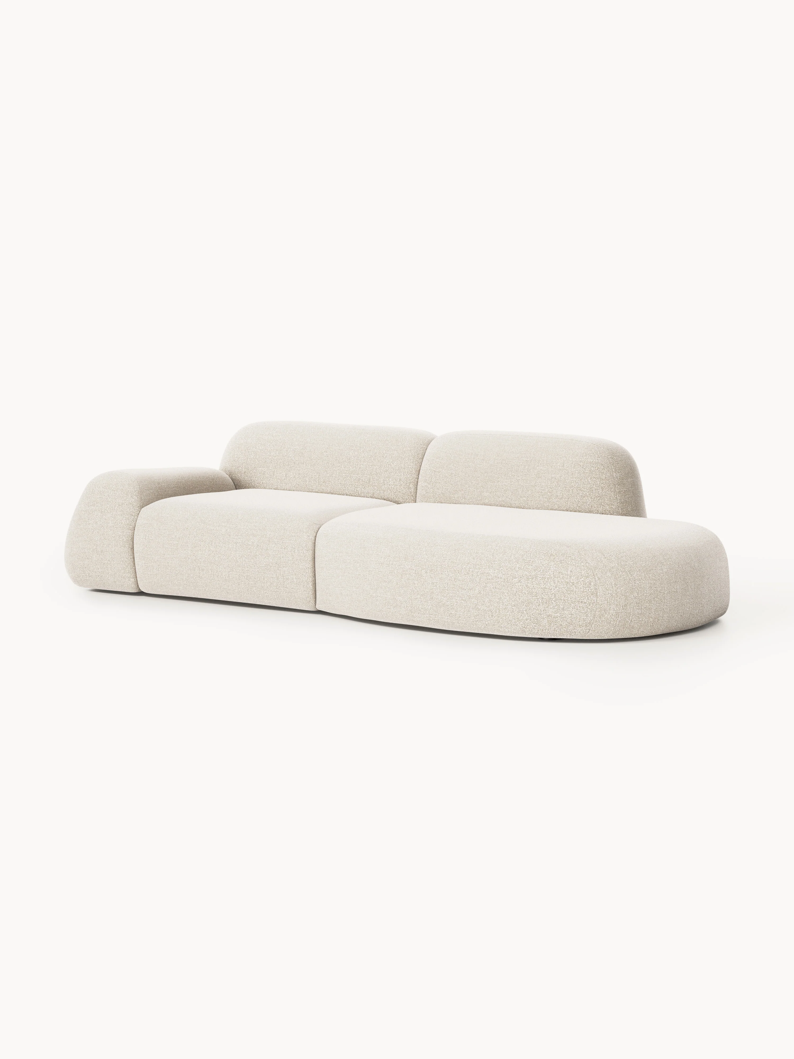 Modulaire bouclé chaise Wolke (3-zits)