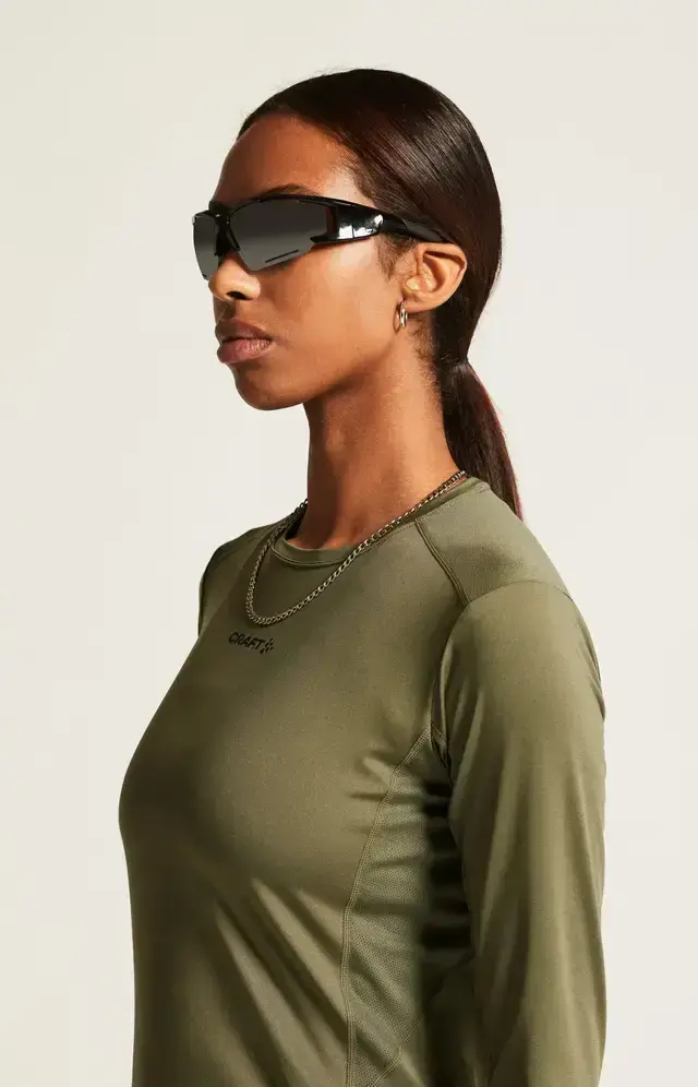 Craft ADV Essence 2 Hardloopshirt Lange Mouwen Groen Dames