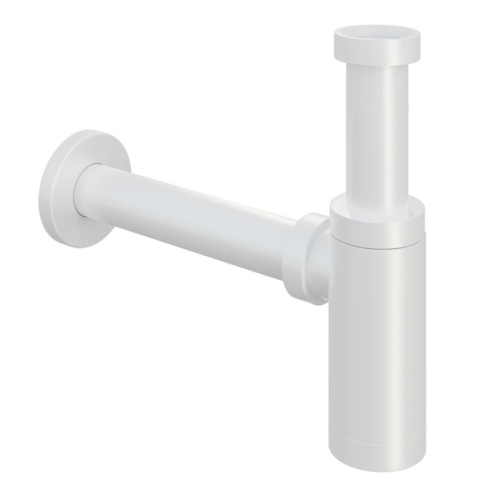 Hotbath Cobber Wastafel Sifon rond Wit Mat P035