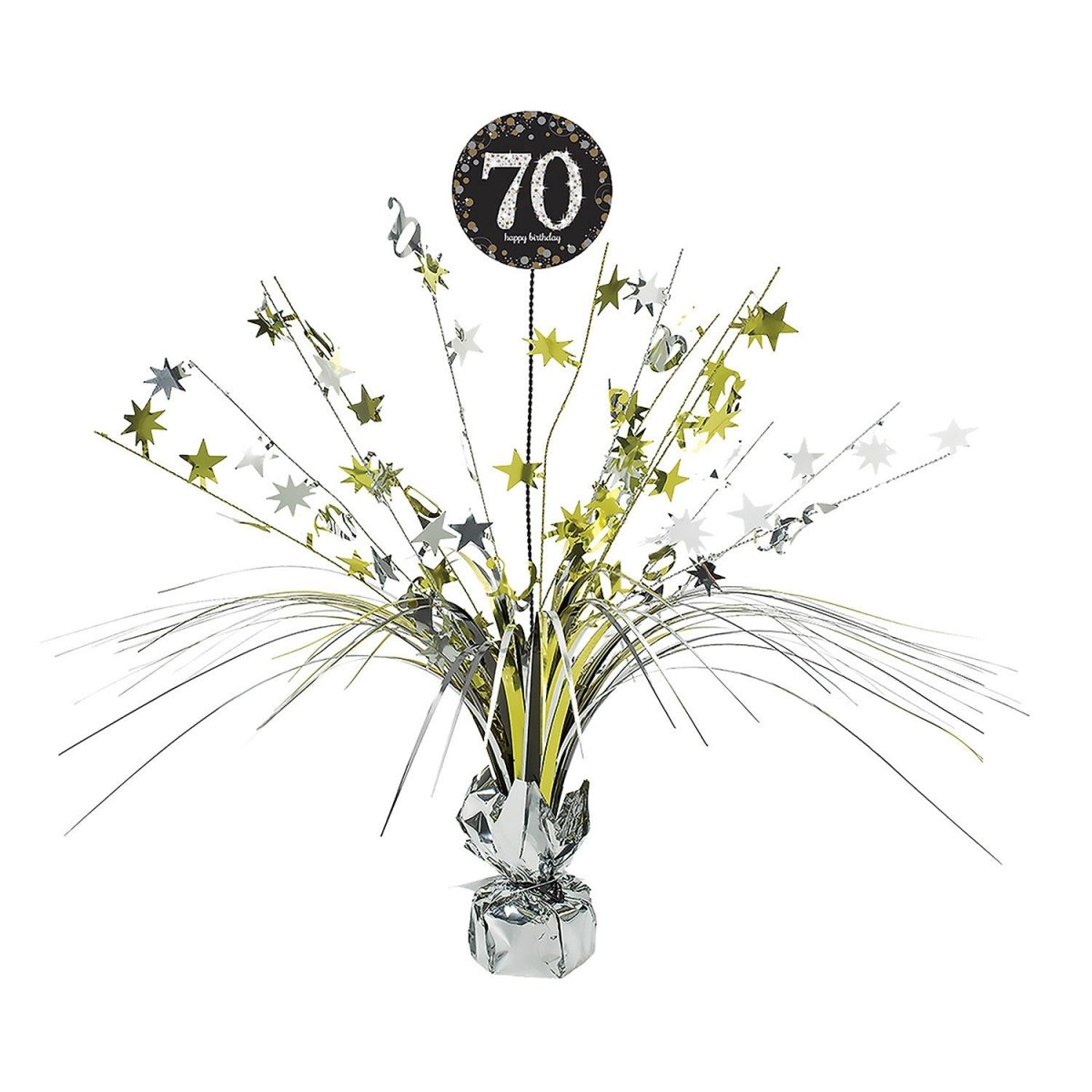 Tafeldecoratie 70 Jaar Happy Birthday 46cm