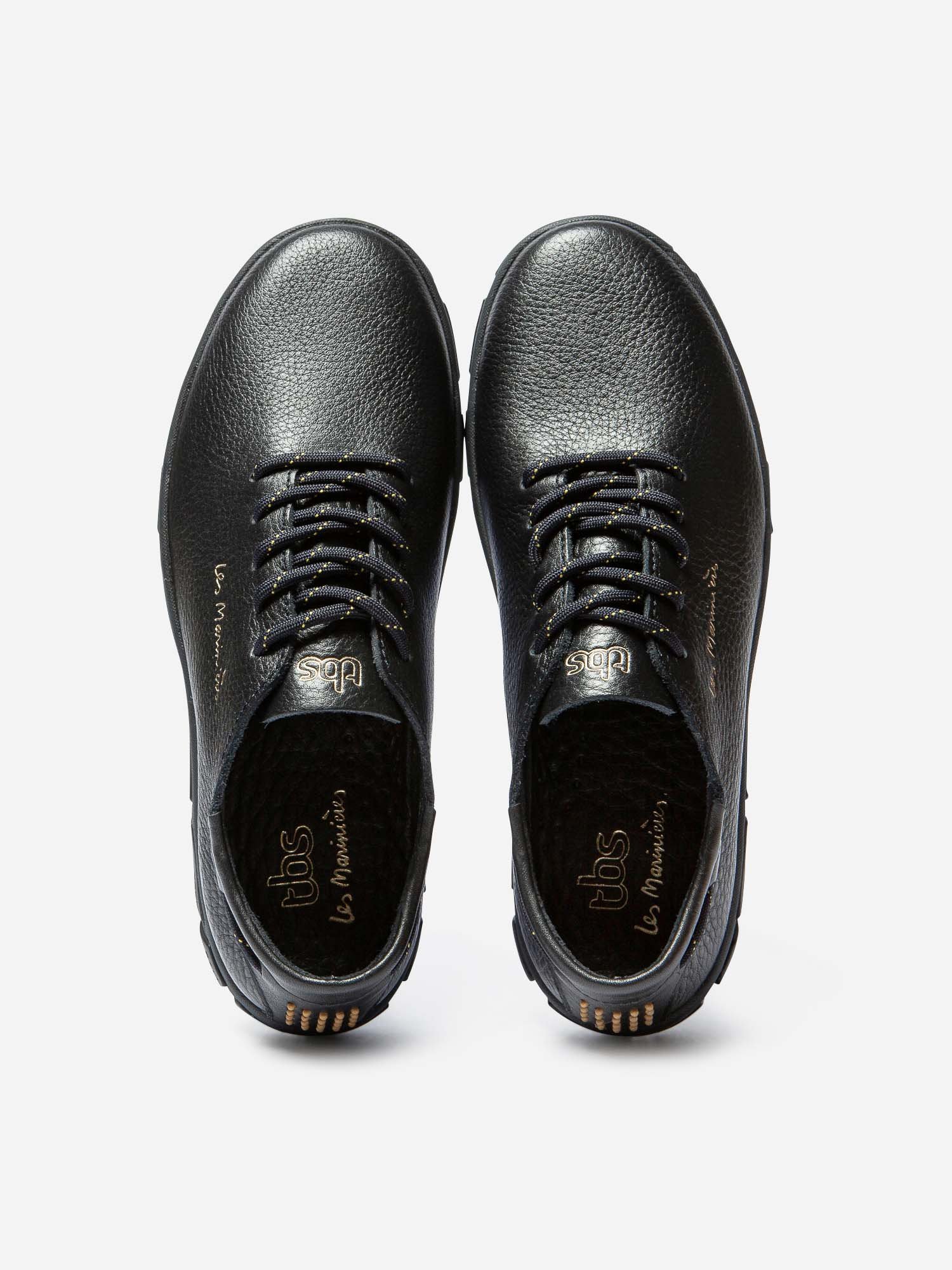 Tennis Femme Confort Cuir Marine