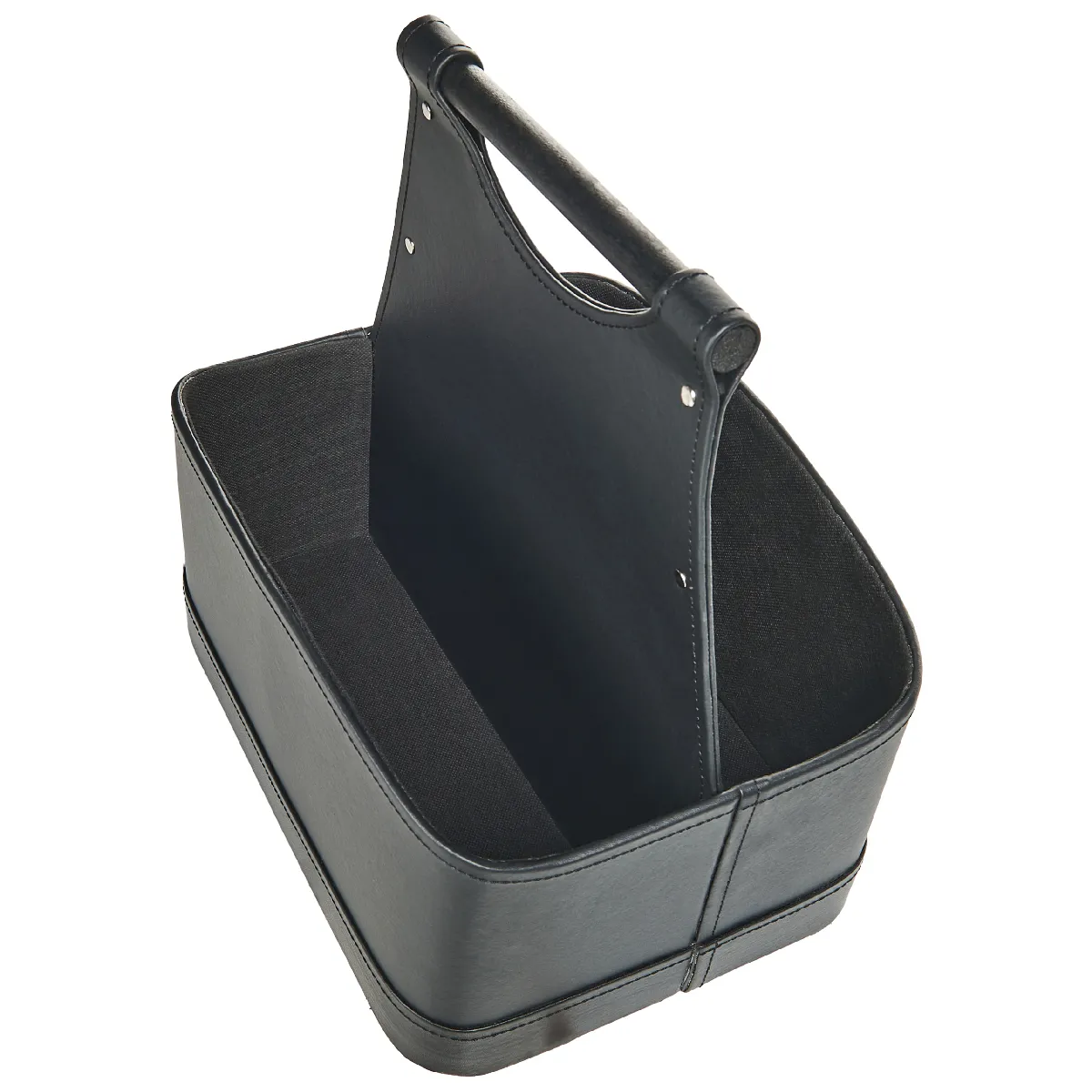 Beliani Panier Cuir PU Gris Graphite