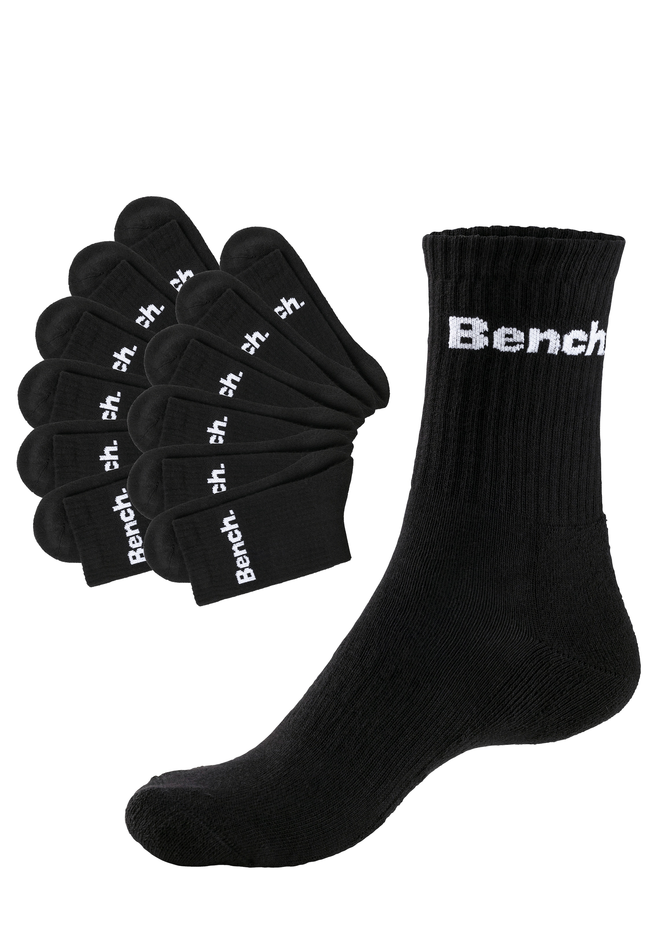Bench. Tennissocken Packung, 12 Stk. tlg. mit Fuss Polsterung