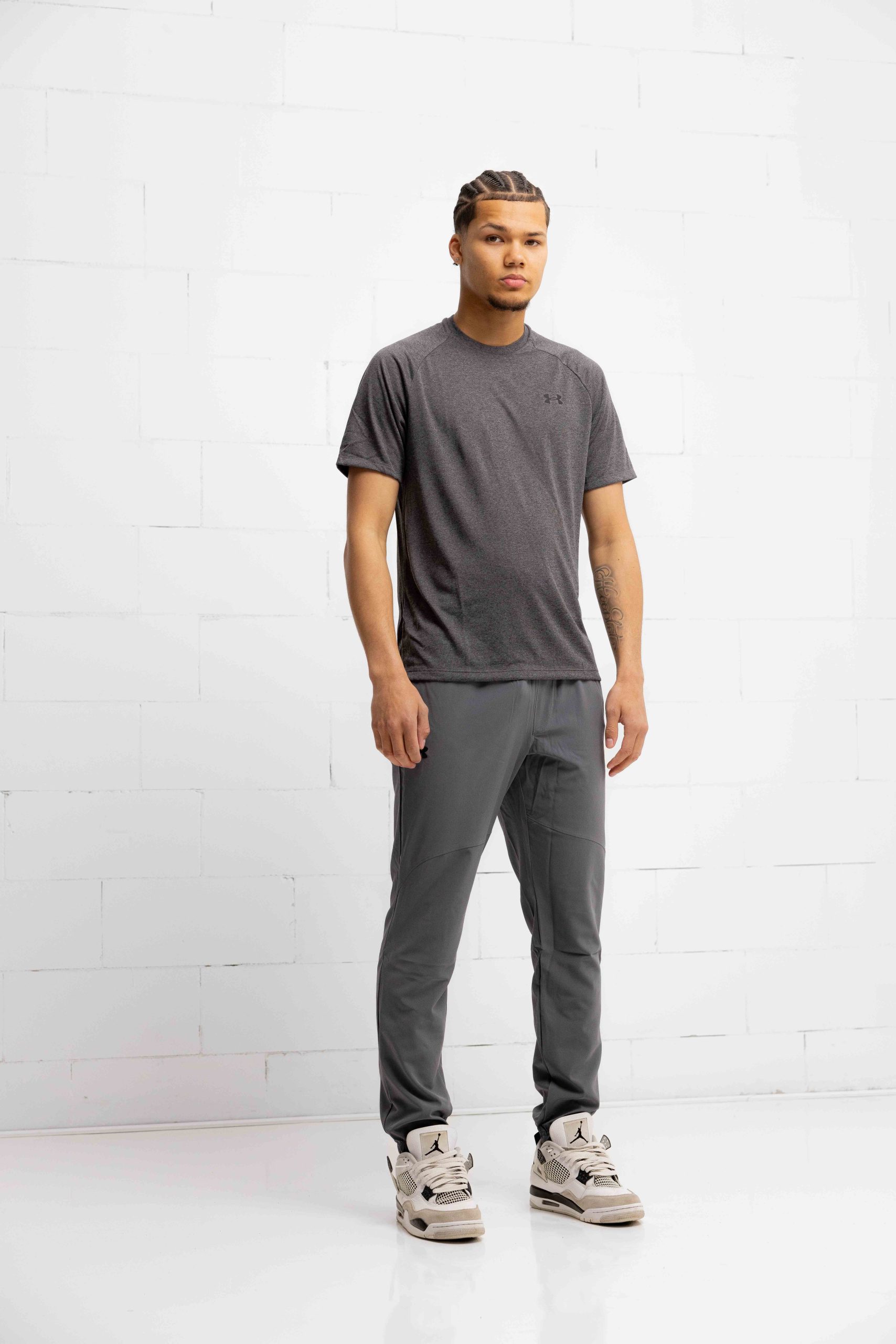 Under Armour Stretch Woven Trainingsbroek Heren Grijs