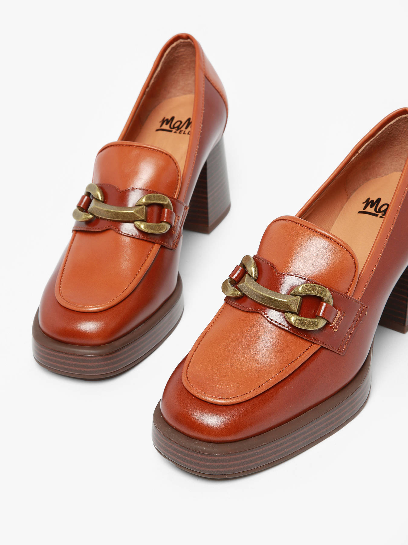 Mocassins  talon Limon en cuir MAM'ZELLE