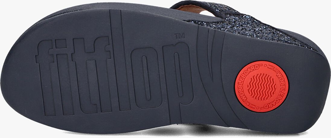 FITFLOP blauwe fitflop teenslippers lulu glitter