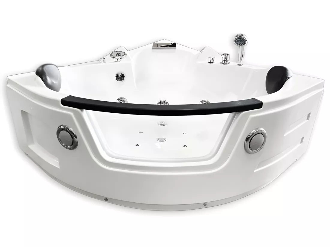 Baignoire hydromassage Chromothérapie 150 X 150 cm 12 jets– Mimosa