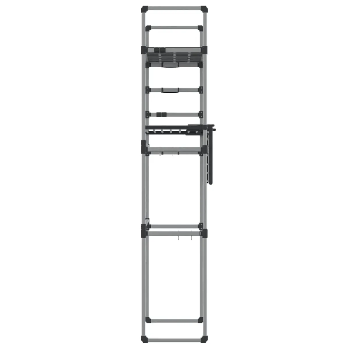 VidaXL Étagère pour machine à laver Aluminium