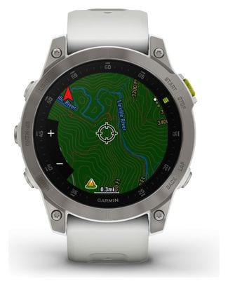 Montre de Sport Garmin Epix Sapphire Titane Argent / Blanc