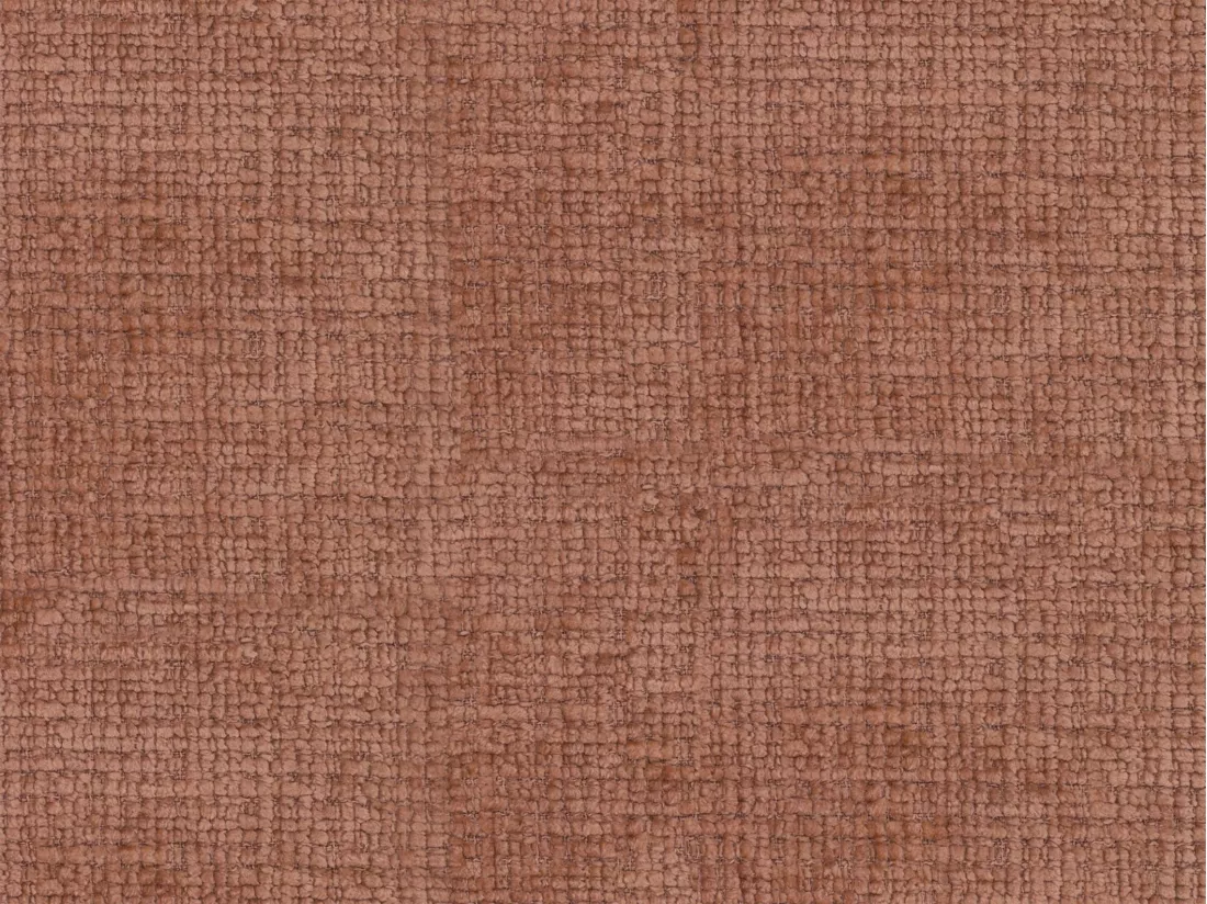 Canapé 3 places en tissu texturé terracotta JUNETI