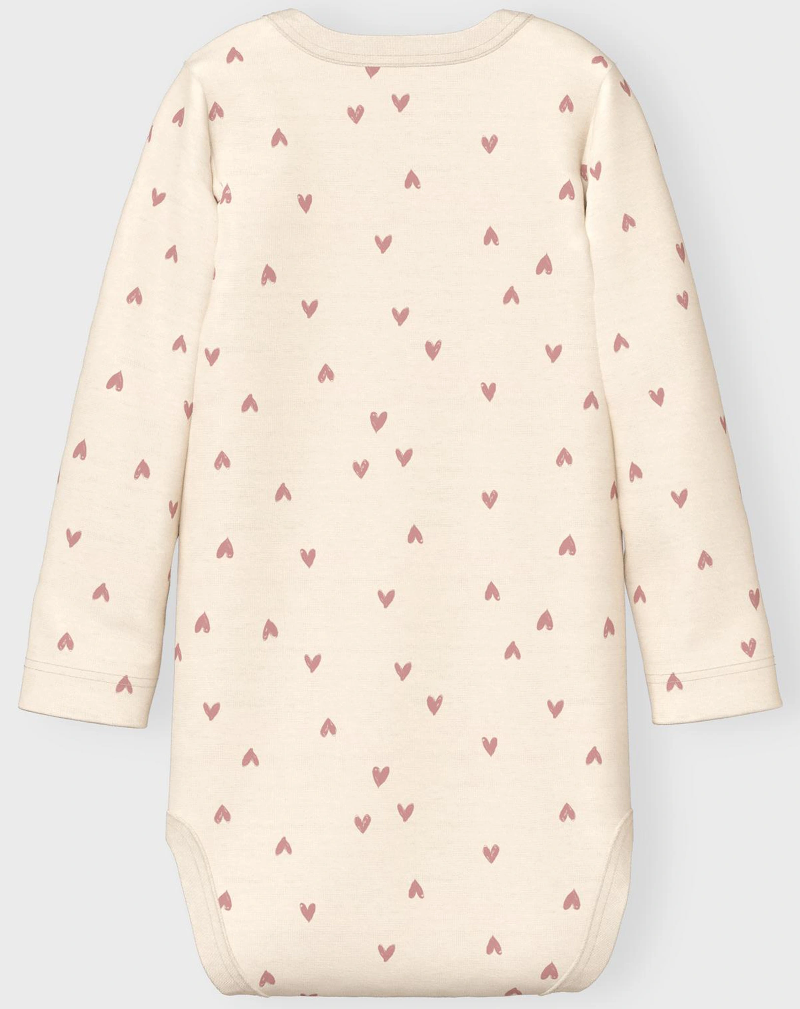 Langarm-Body NBFBODY HEARTS 2er Pack in beige/rosa