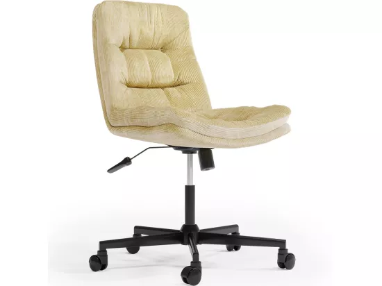Chaise de Bureau Rembourrée - Pivotante - Hera Jaune