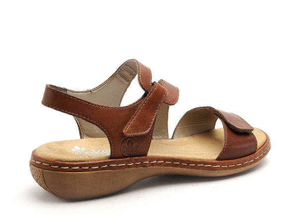 Rieker nu pieds plats femme 659c7 marron