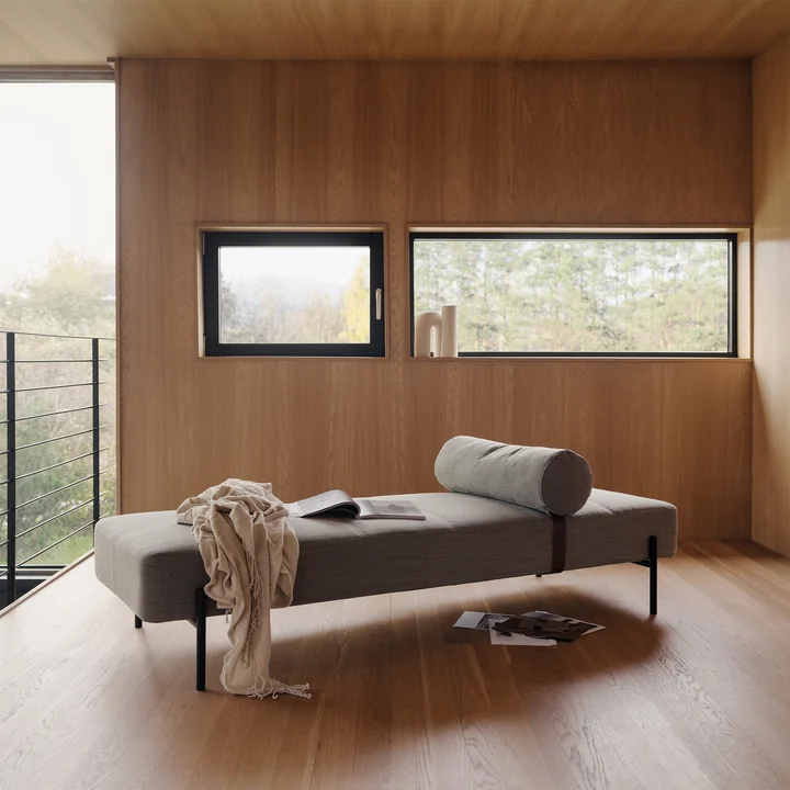 Northern - Daybe Daybed, schwarz / dunkelgrau (Kvadrat Brusvik 08)