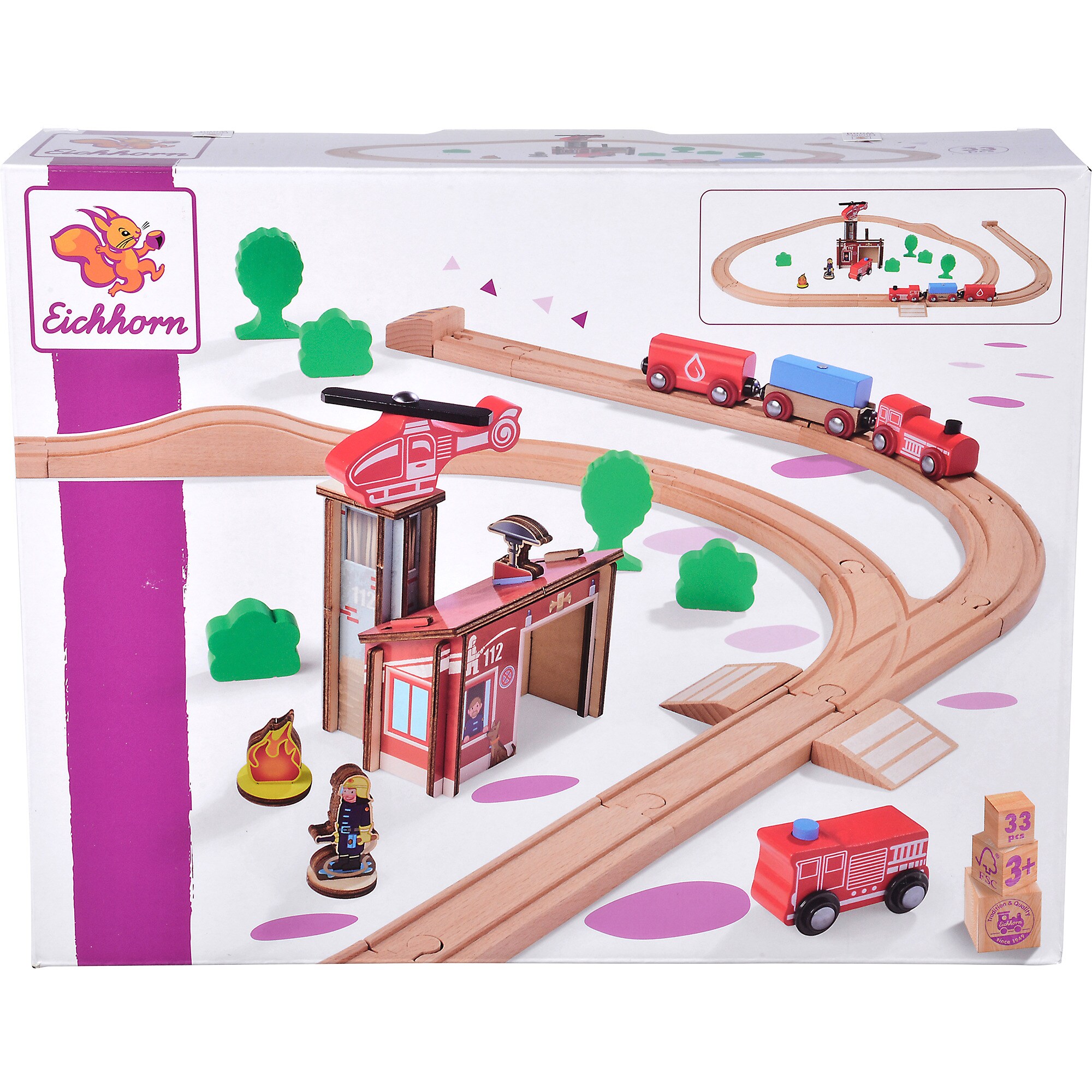 Simba Bahn Bahn Set Feuerwehr