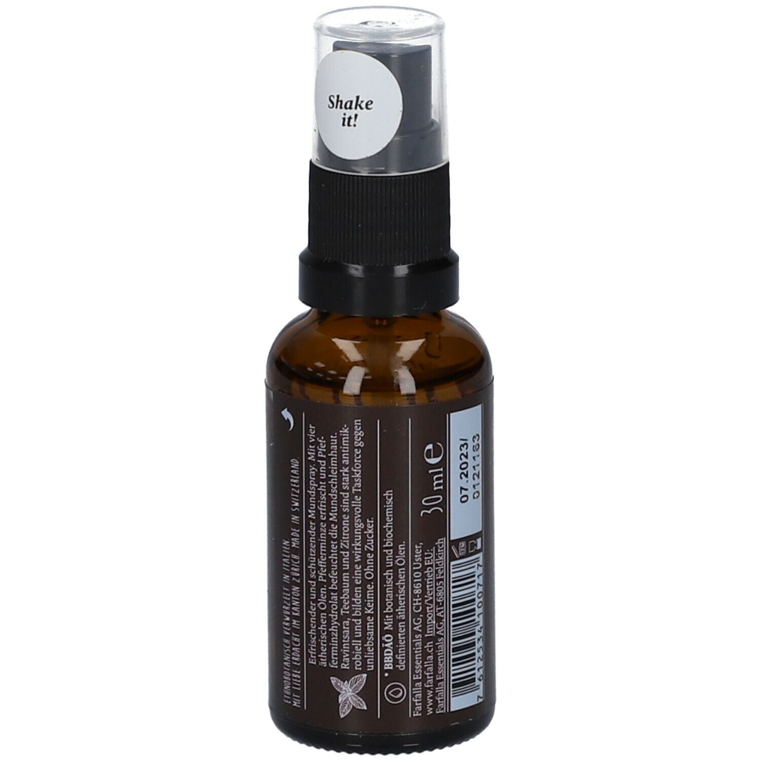 farfalla BLEIB GESUND PFEFFERMINZE MUNDHYGIENE SPRAY