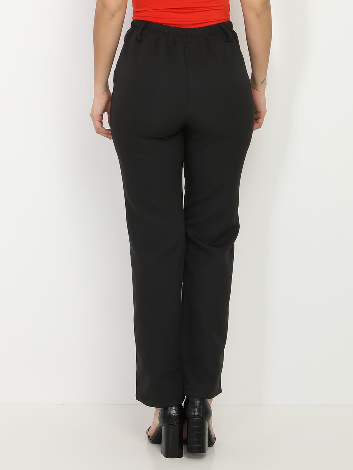 Pantalon droit basique- Noir