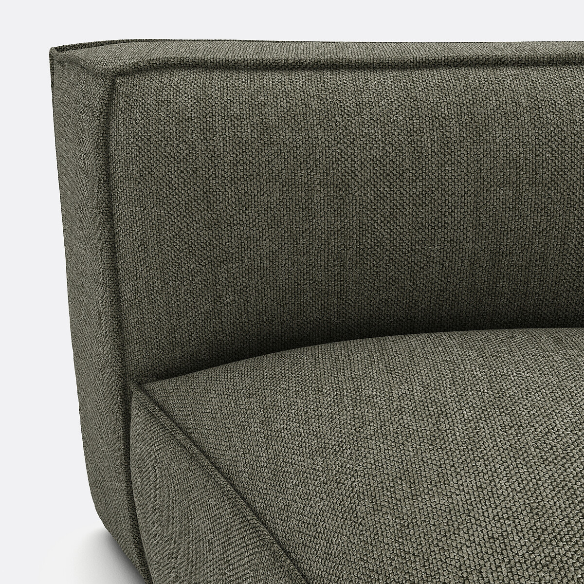 LA REDOUTE INTERIEURS<br>Canto aberto modular, tecido texturizado, Seven
