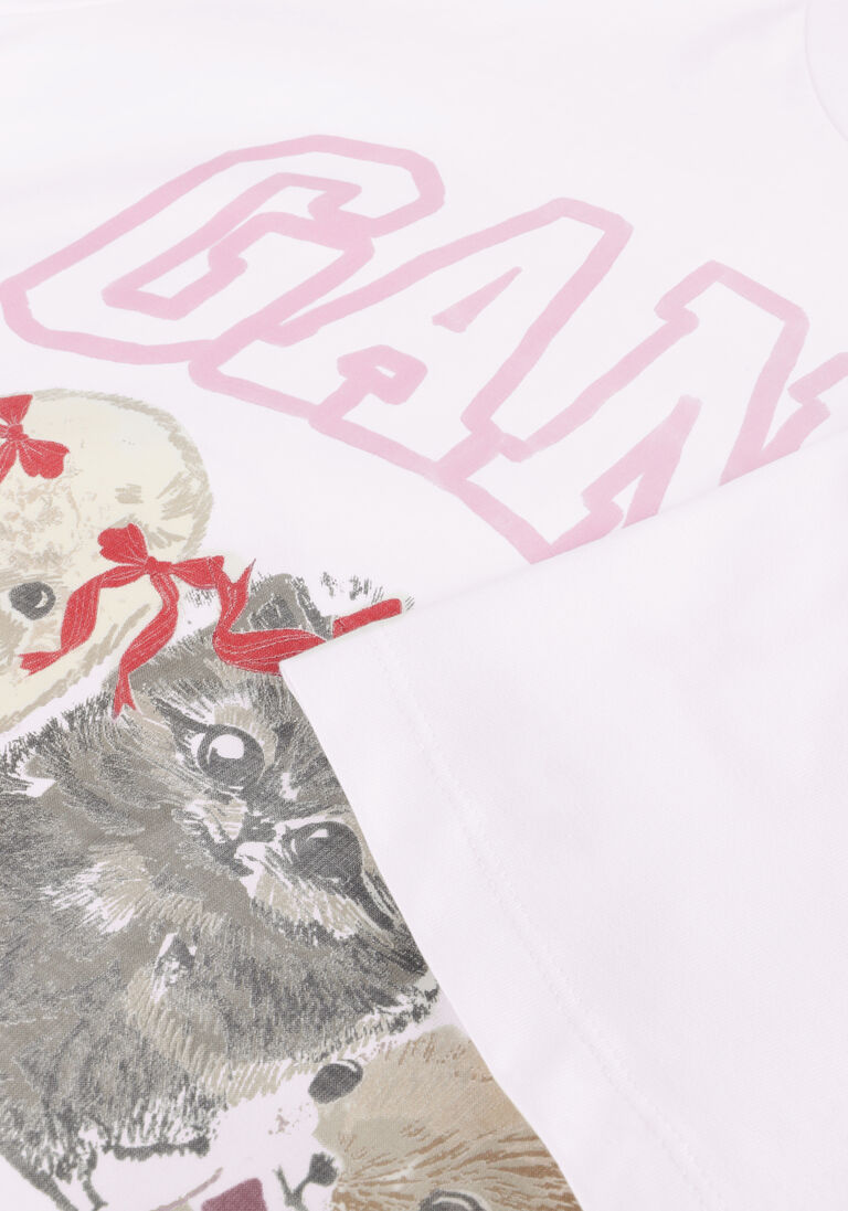 witte ganni tops & t-shirts jersey cure animals