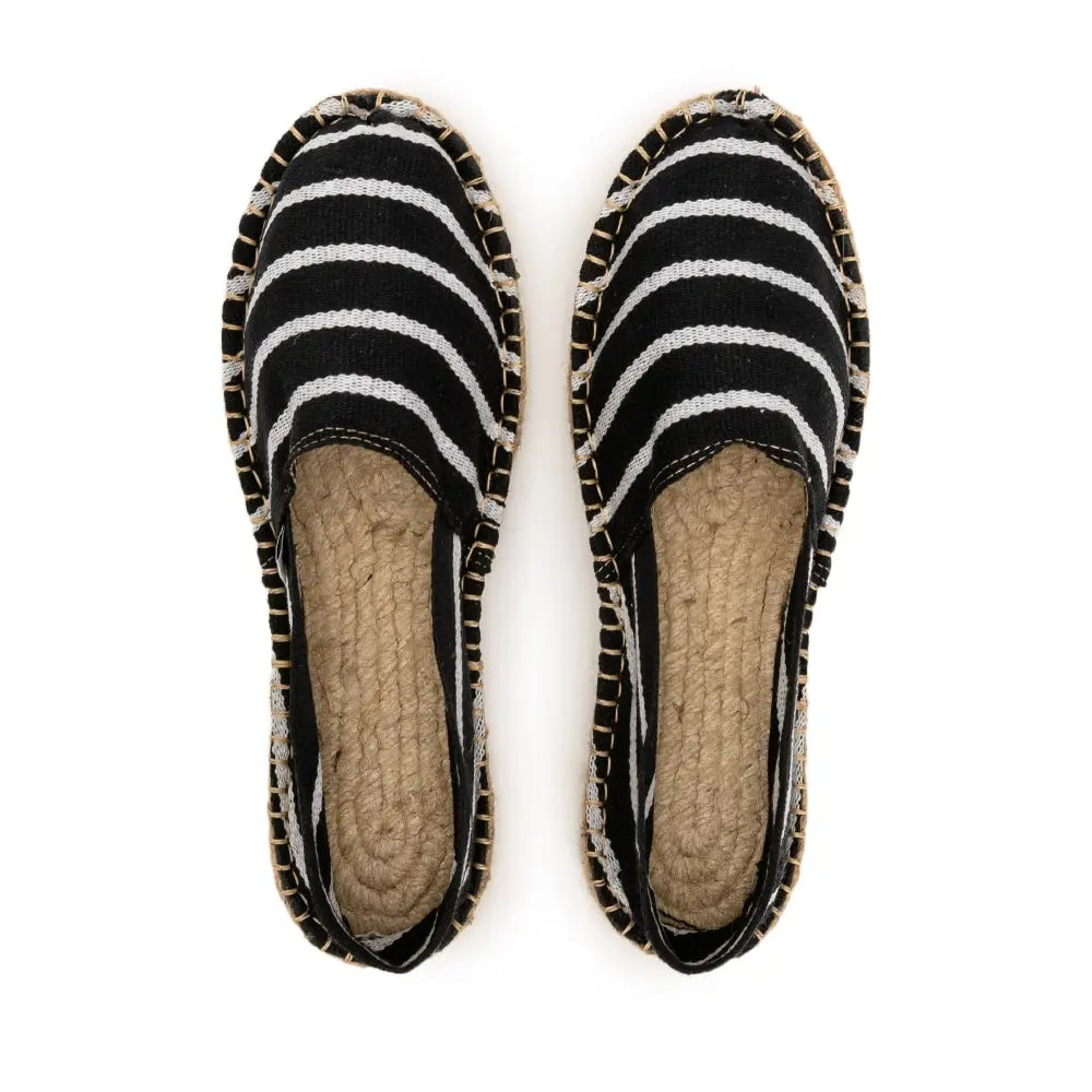 Espadrille Marinière Noire