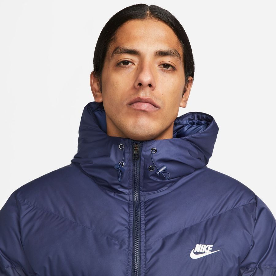 Nike Manteau d'Hiver Storm-FIT Coupe-Vent Primaloft Puffer - Bleu Marine/Blanc Cassé