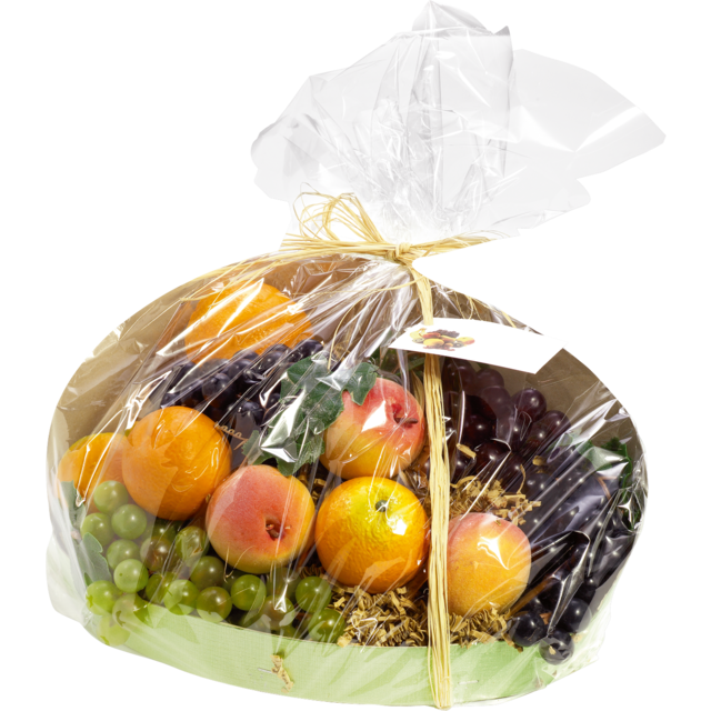 Folie, fruitmandfolie, OPP, 60cm, 50m, 25my, transparant