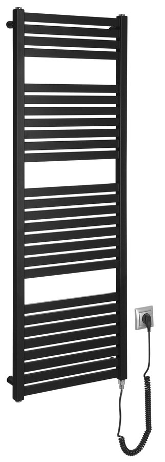 Sapho Tondi elektrische radiator zwart mat 45x133cm 500W