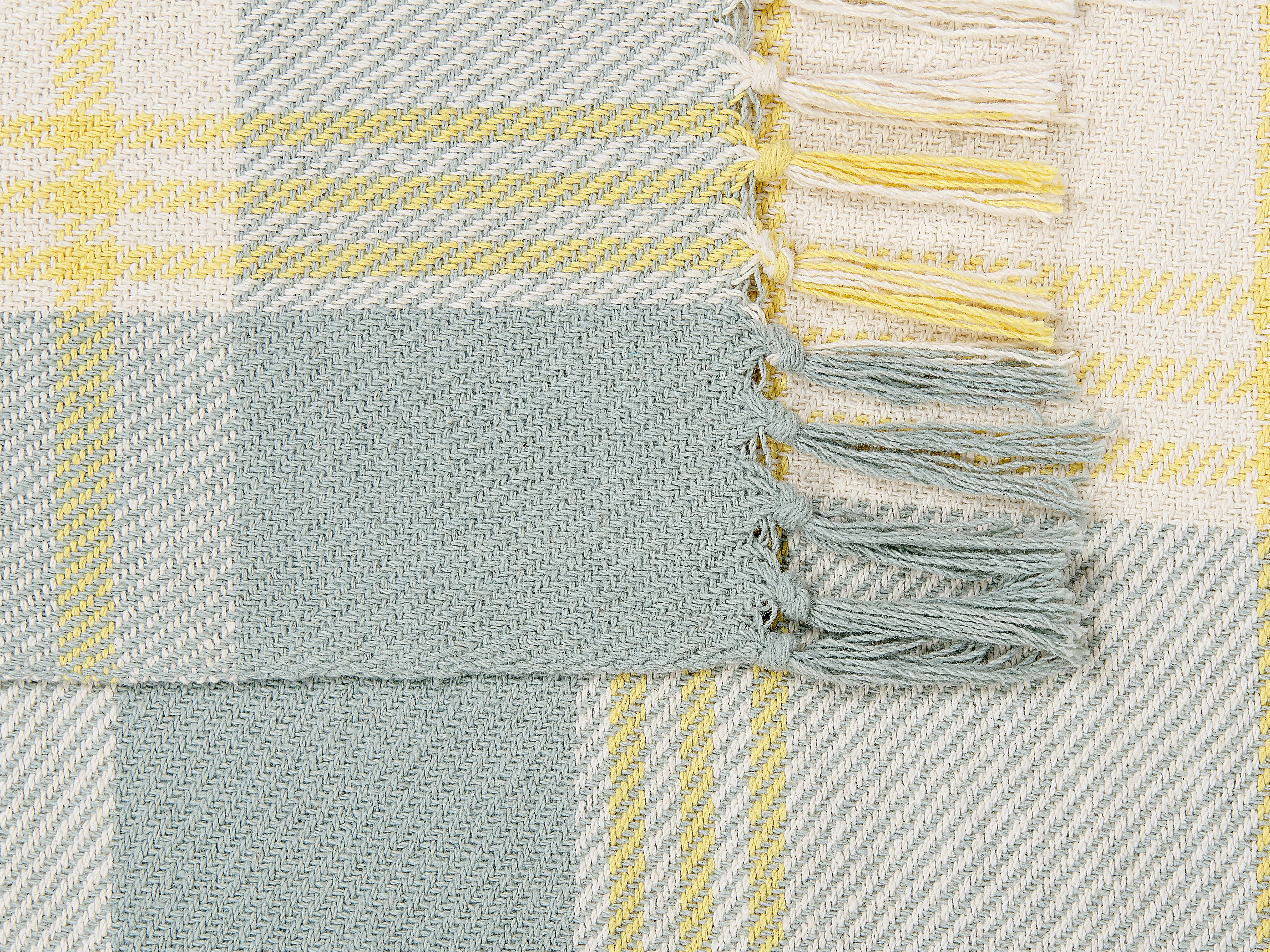 Plaid BETALI Katoen 125 x 150 cm Geel