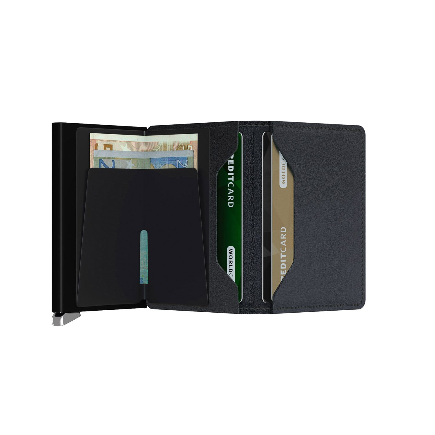 Secrid Slimwallet Portemonnee Emboss Lines black
