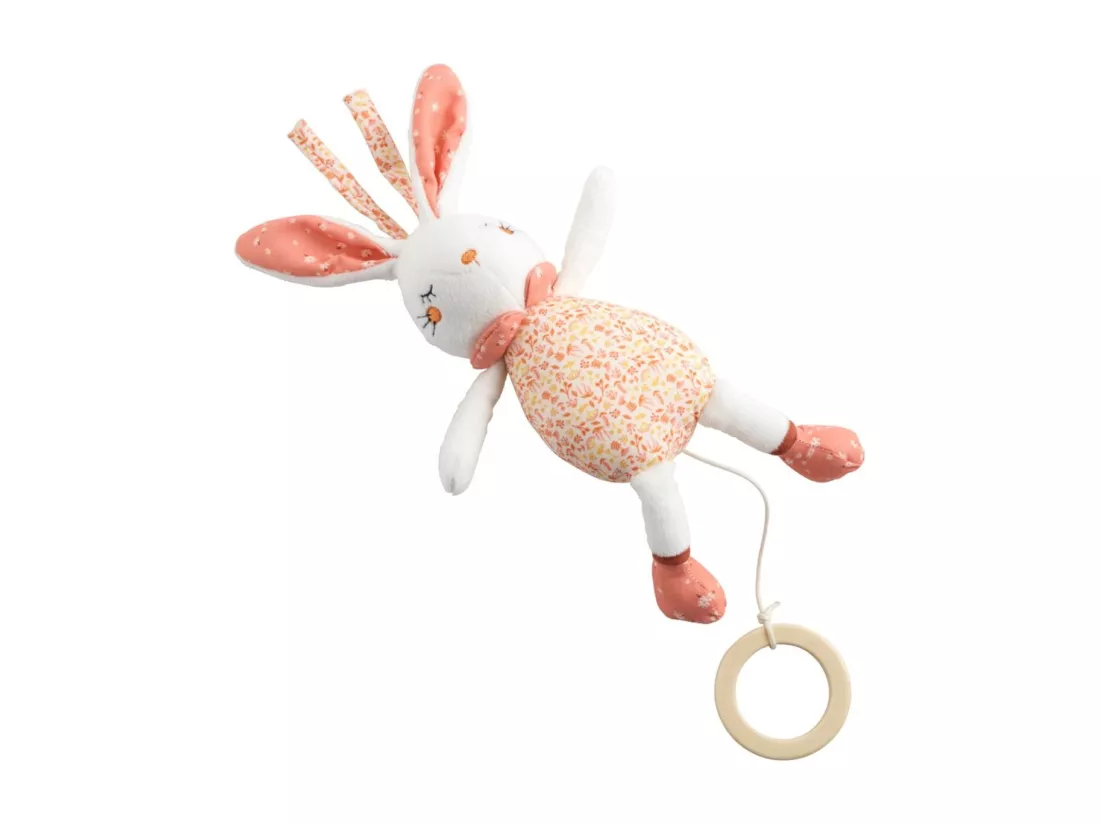 Mini musical en velours blanc