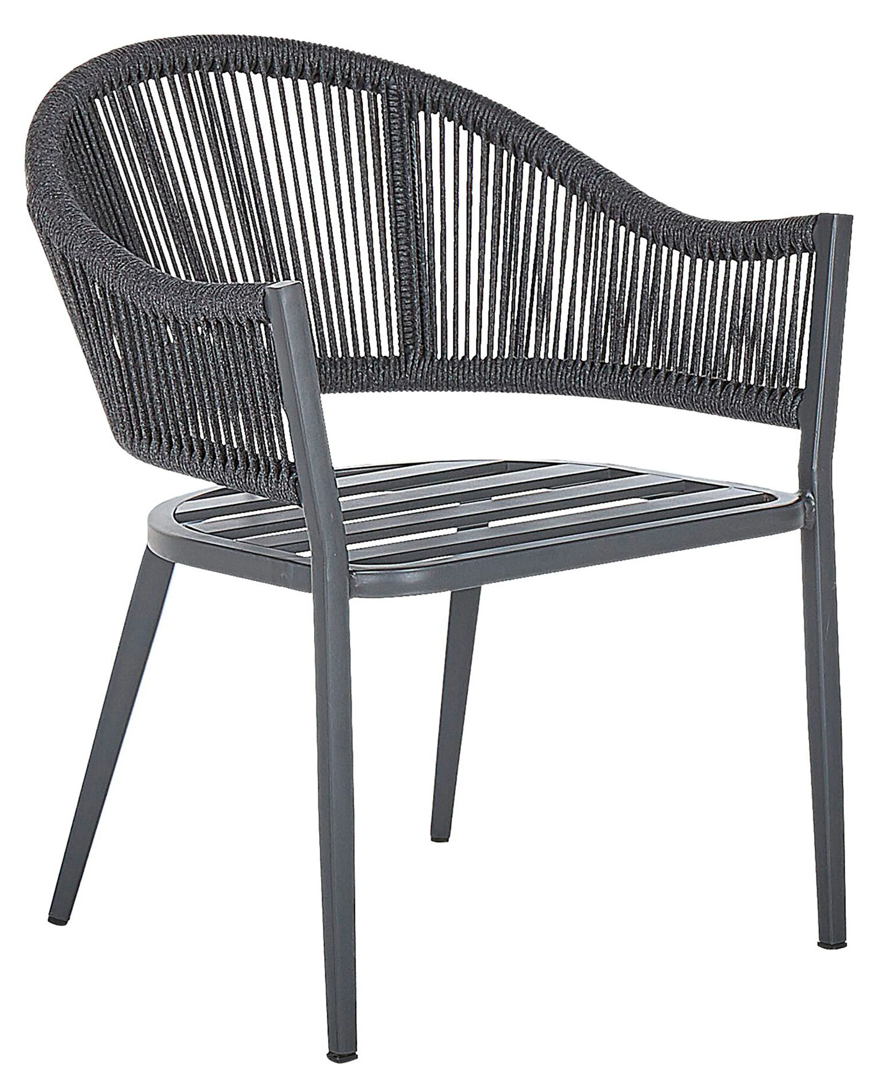 Set van 2 stoelen met zitkussen MILETO Metaal Grijs