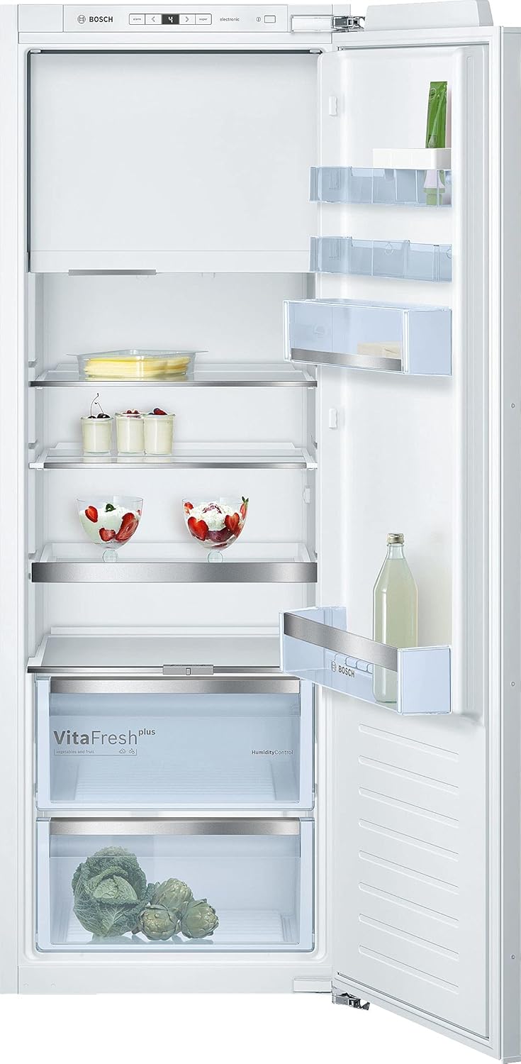 KIL72AFE0 Serie 6 Einbau-Kühlschrank, 158 x 56 cm Nische, 248 L, Flachscharnier, Made in Germany, VitaFresh plus 2x längere Frische, LED-Beleuchtung gleichmäßige Ausleuchtung