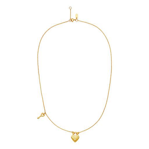 Maanesten Imena Halskæde, Goldplated, 44 2 cm