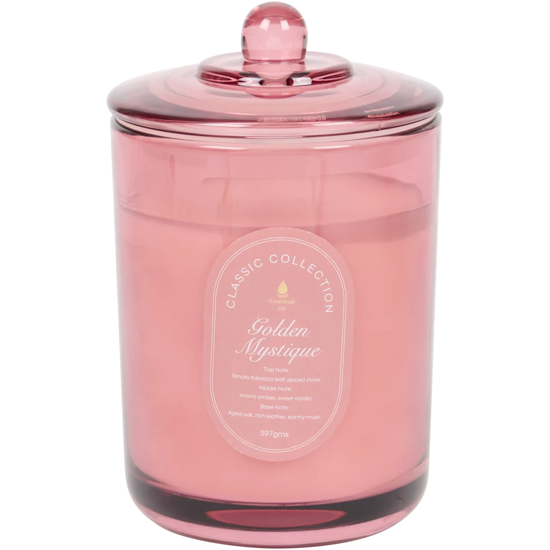 Bougie parfumée avec couvercle