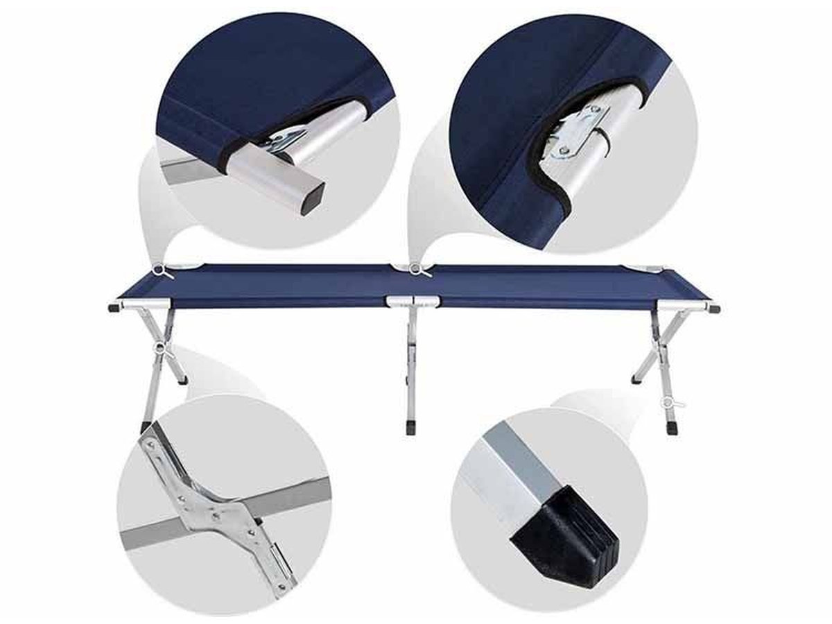 NordFalk XL 190 x 64 cm veldbed - Blue