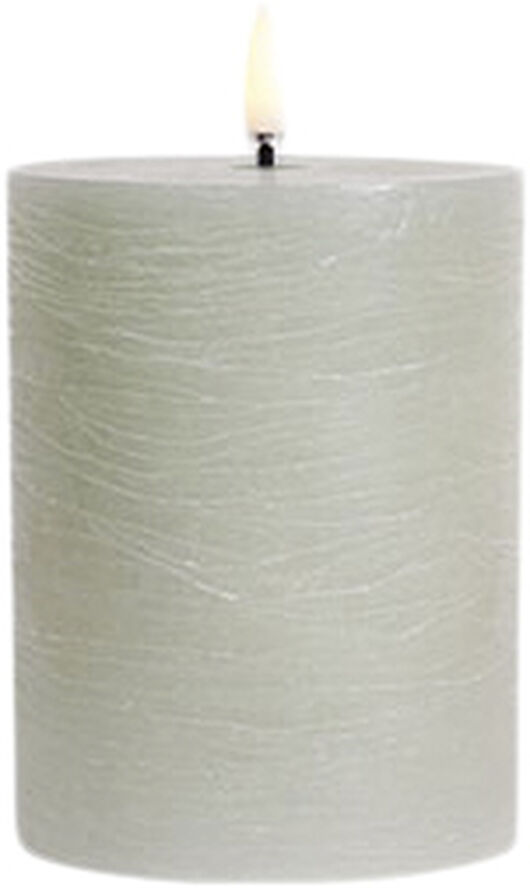 Uyuni LED pillar candle, Dusty green