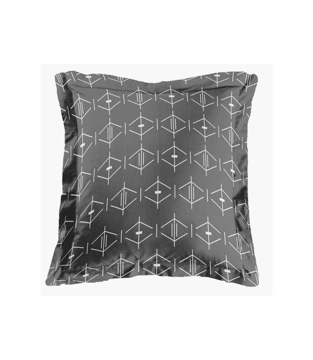 Taie d'Oreiller en Coton Aristide 63x63cm Anthracite