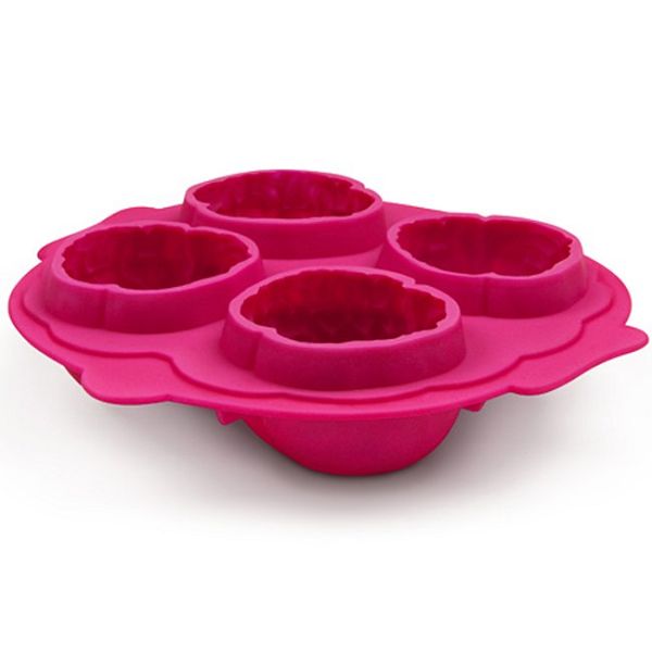 (4-fach) 3D Silikon Eiswürfel Form DIY Ice Cube Tray für Cocktails / Whisky / Softgetränke - Gehirn