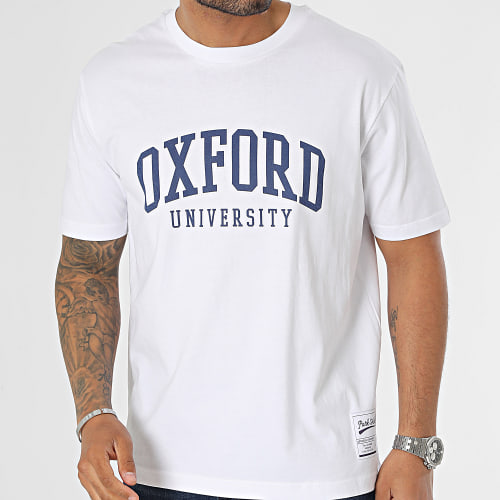 Tee Shirt Oversize Large Oxford Blanc