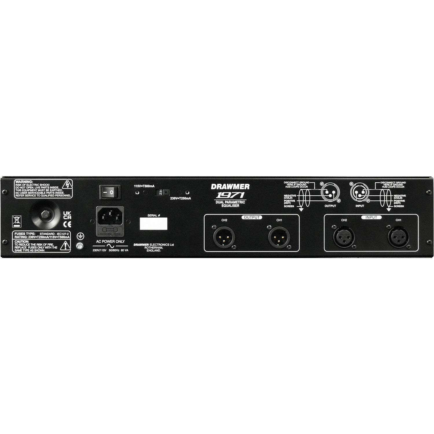 Drawmer 1971 tweekanaals parametrische equalizer
