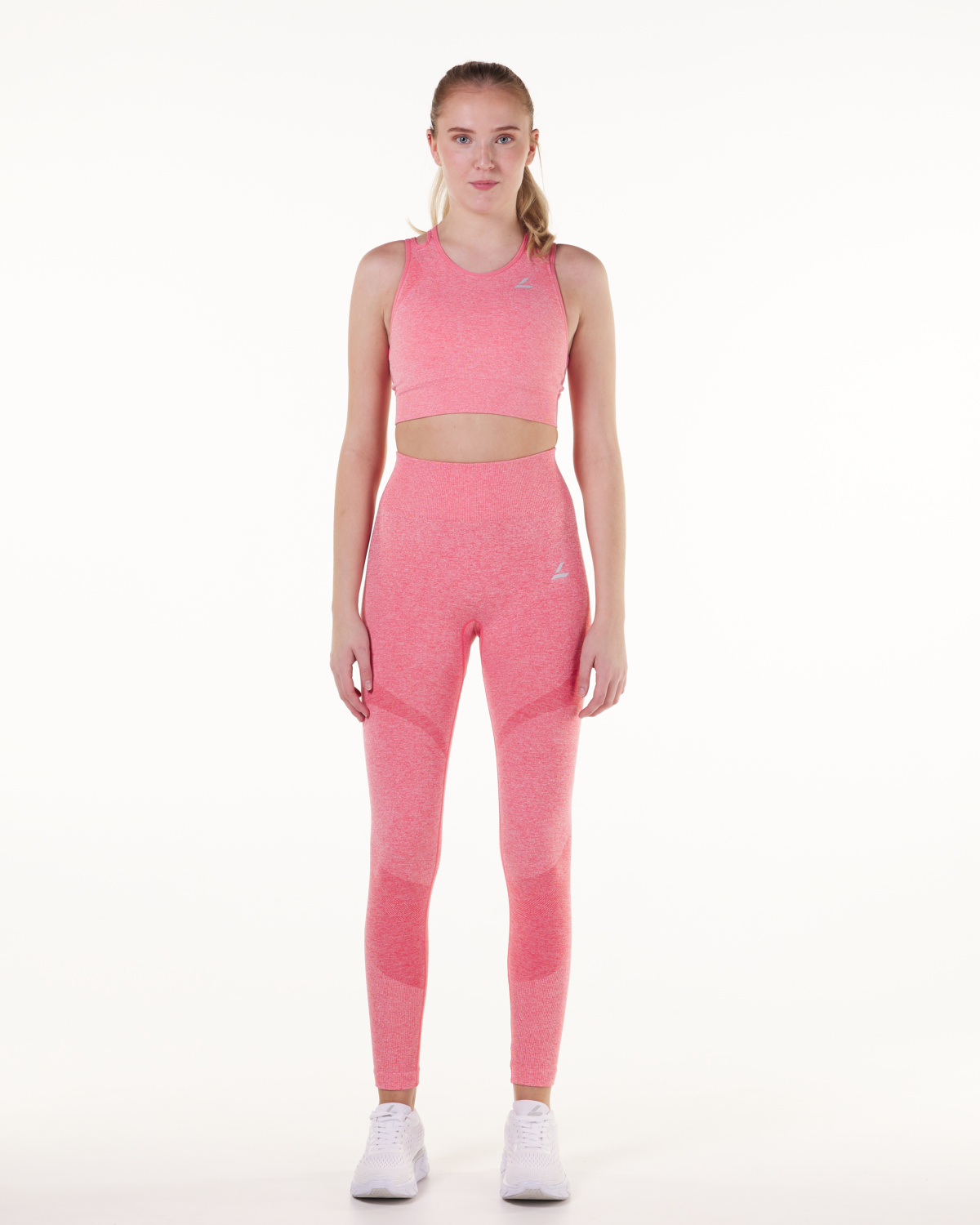 LEVITY Solar Seamless Tights Pink Rose Marl