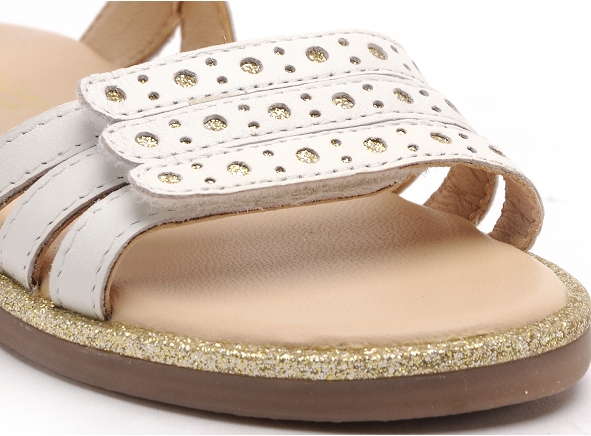 Les tropeziennes nu pieds enfant isidor blanc