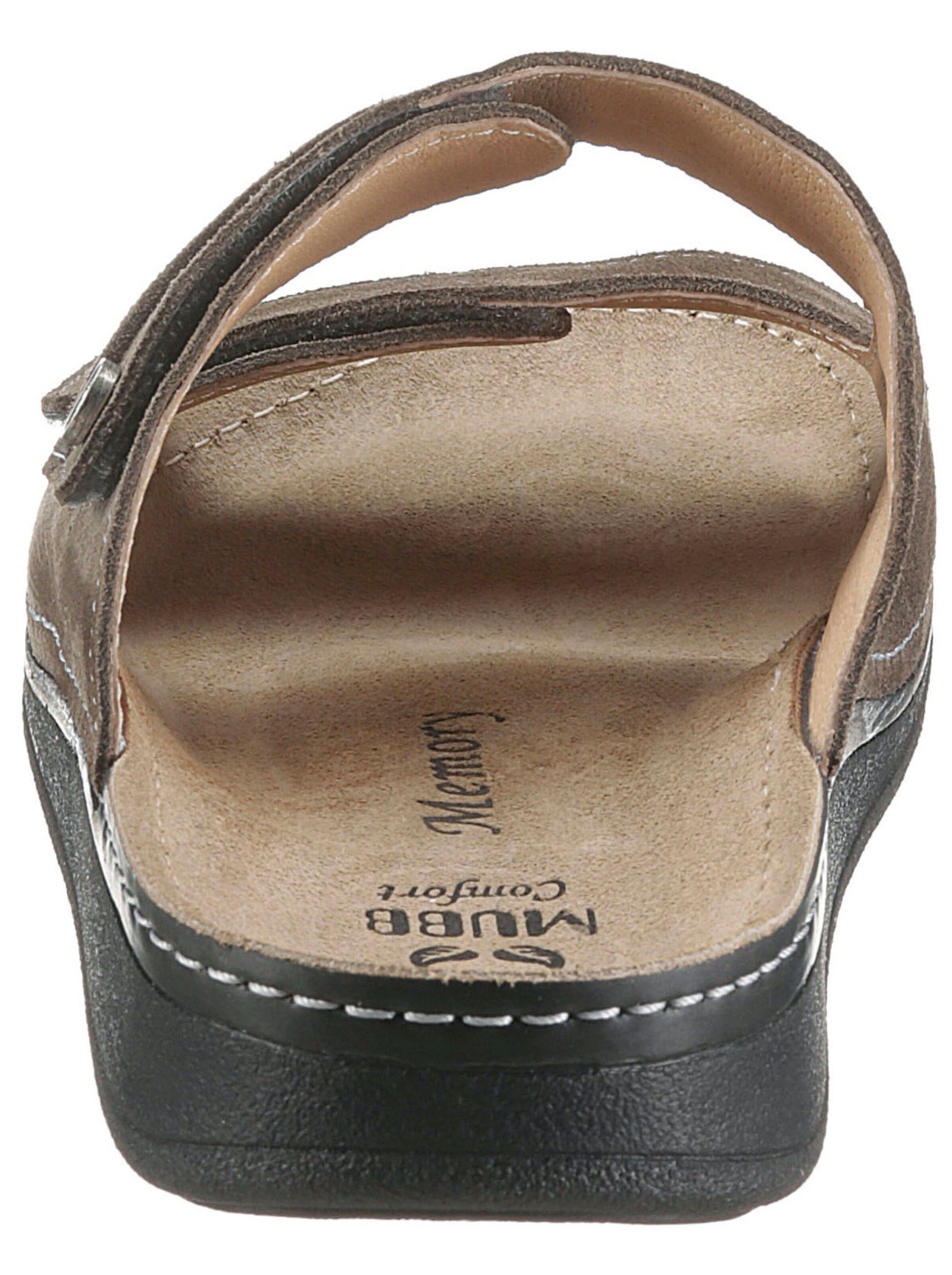 Pantolette in taupe