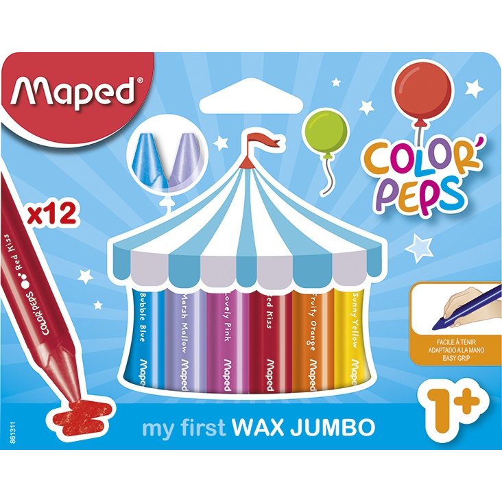 my first Crayon de cire COLOR'PEPS WAX JUMBO